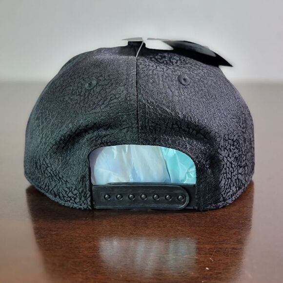 Air Jordan 1 2 3 4 5 6 8 11 12 OG Retro Bred Playoffs Snapback Hat Black Gold - Picture 9 of 10